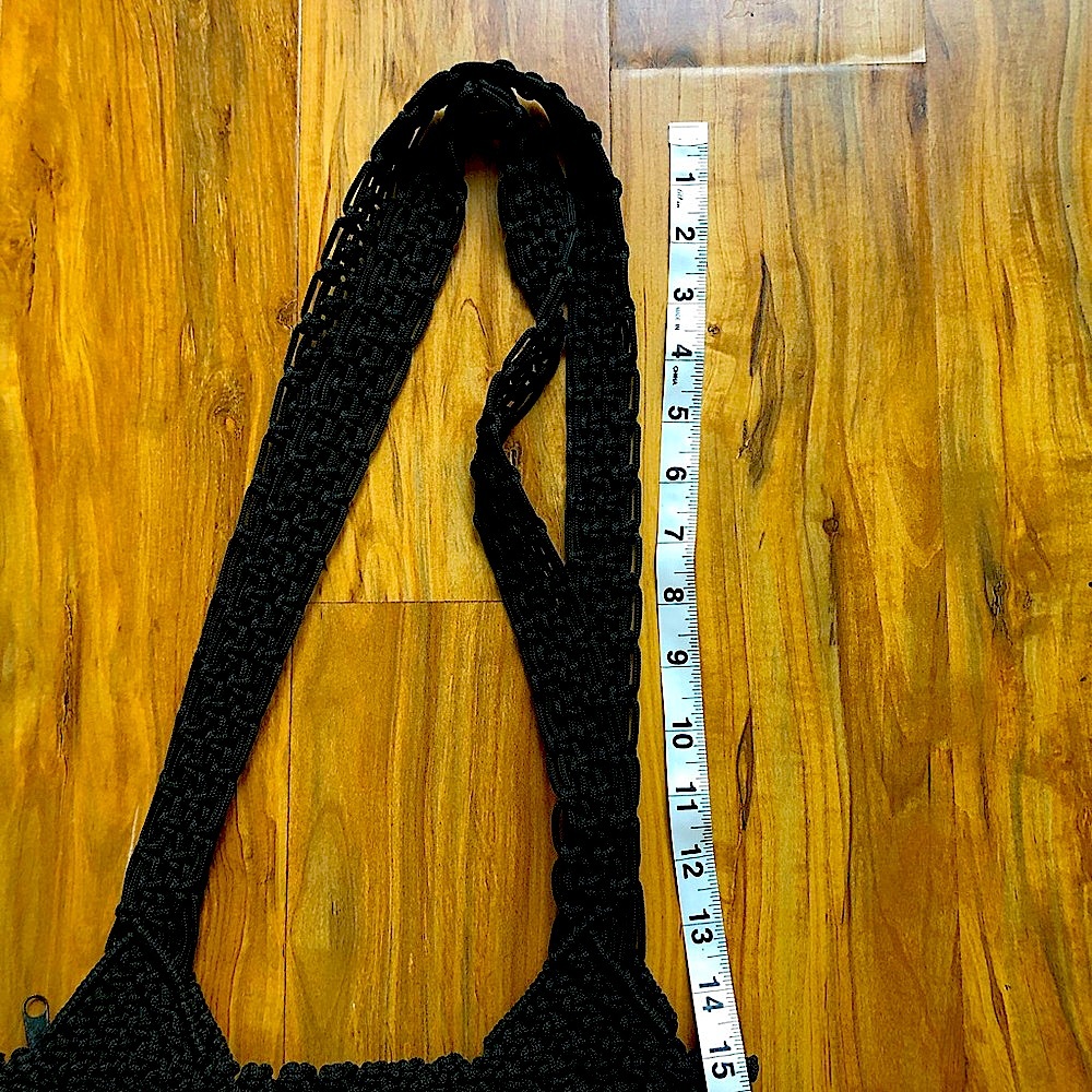 Crochet black purse - Picture 7 of 9